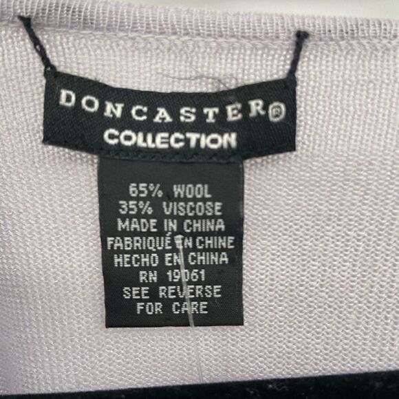 Doncaster Collection Wool Blend Boatneck Sweater Lavender Medium NWT - Picture 2 of 8